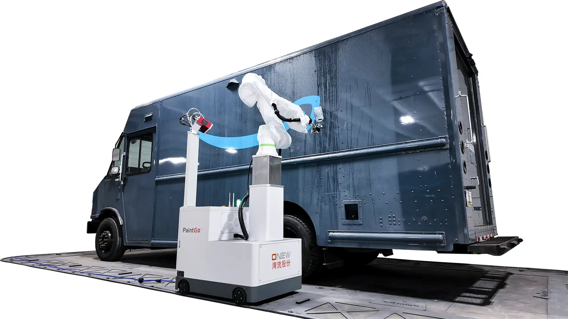 PaintGo PG-98E — Robot de pintura industrial para furgonetas y camiones